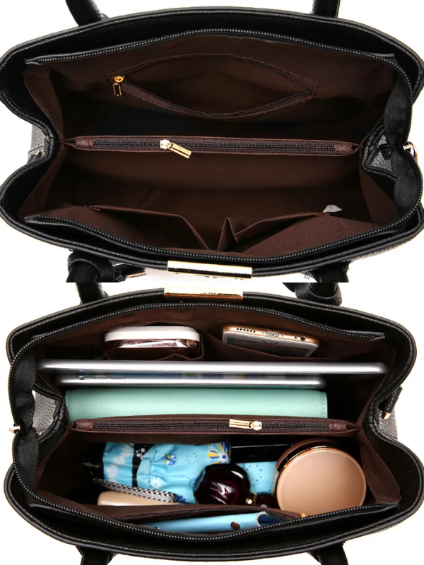Leichtgewicht Umhängetasche in Lila, große Kapazität, verstellbare Riemen, stilvoll, ideal für Damen, Alltag.