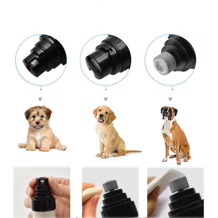 "Leiser, wiederaufladbarer Haustier Krallentrimmer mit LED, ergonomisch und handlich für sicheres, stressfreies Trimmen."