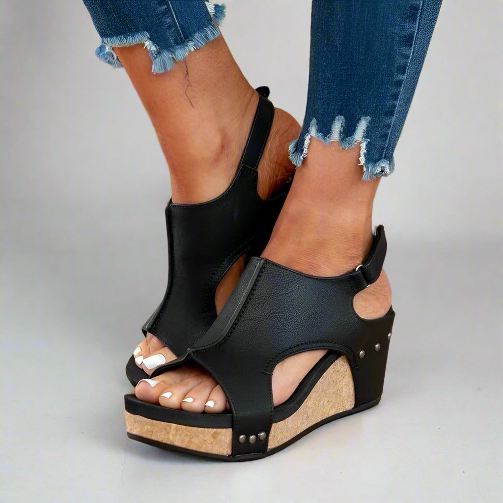 "Lila vegane Sandalen für Damen, orthopädische Passform, elegantes Design, mit Klettverschluss, optimal für Komfort"