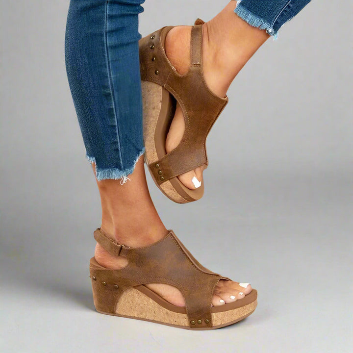 "Lila vegane Sandalen für Damen, orthopädische Passform, elegantes Design, mit Klettverschluss, optimal für Komfort"