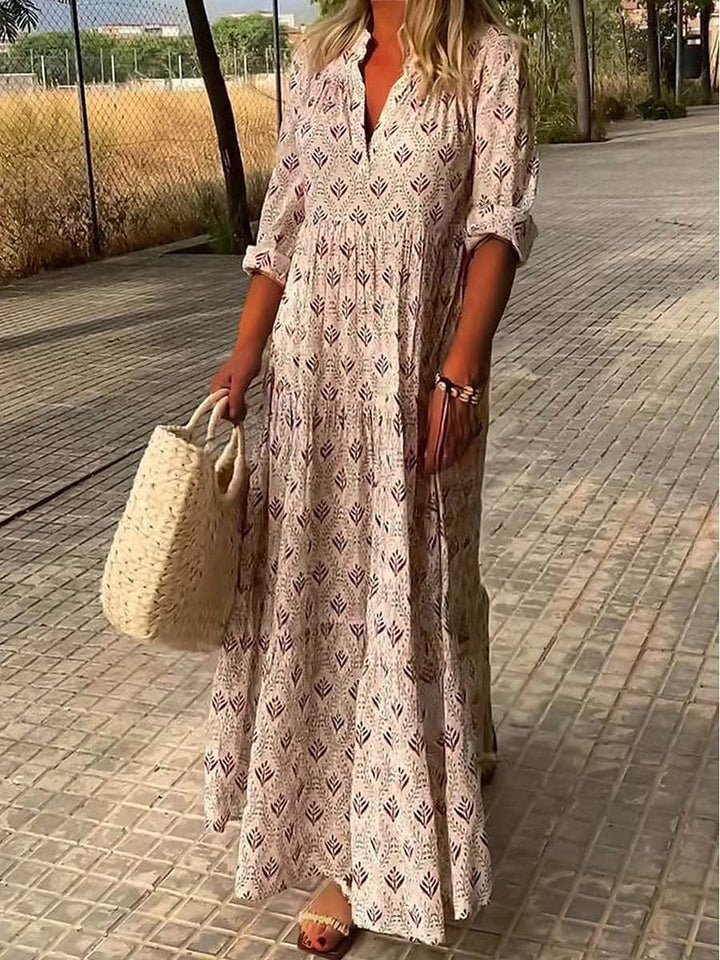 Damen Leinen Sommerkleid mit Spitzen, luftig und elegant