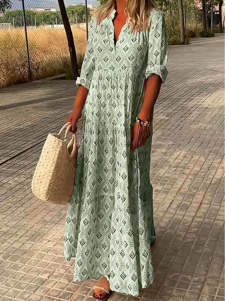 Damen Leinen Sommerkleid mit Spitzen, luftig und elegant