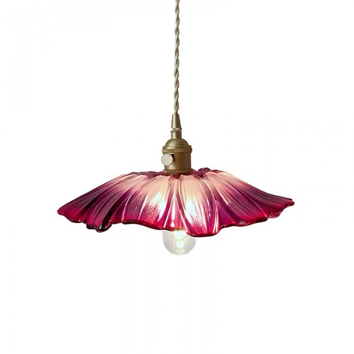 Hängelampe aus Glas für Vintage Stil - Unisex