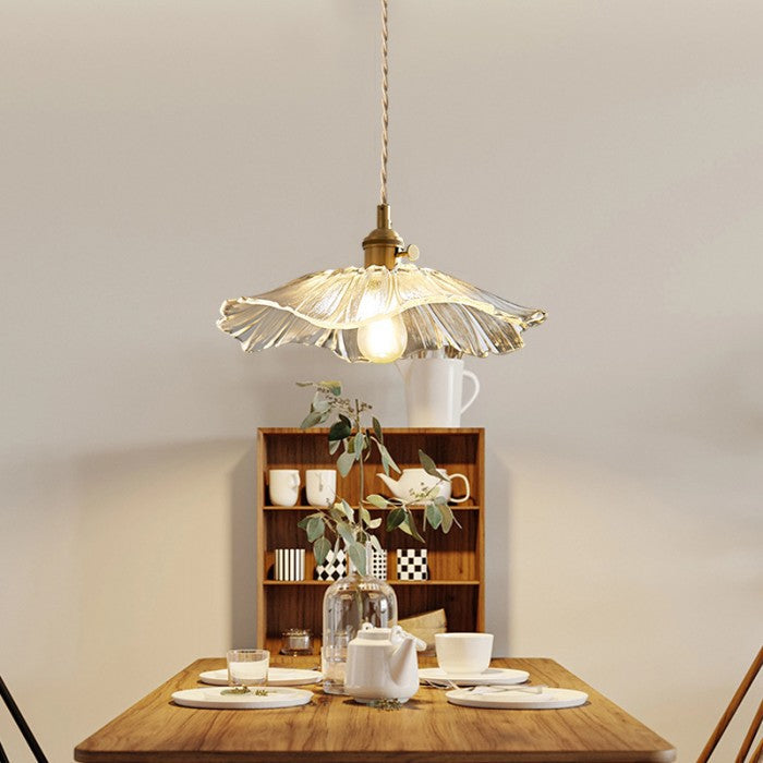 Hängelampe aus Glas für Vintage Stil - Unisex