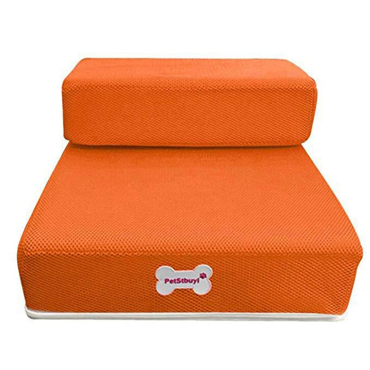 "Luxuriöse Hundetreppe in Beige mit rutschfester Oberfläche für sicheren Zugang zu Sofa & Bett, ideal für kleine Haustiere."