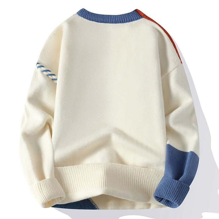 Herren Wollmischung Pullover mit Einzigartigem Design