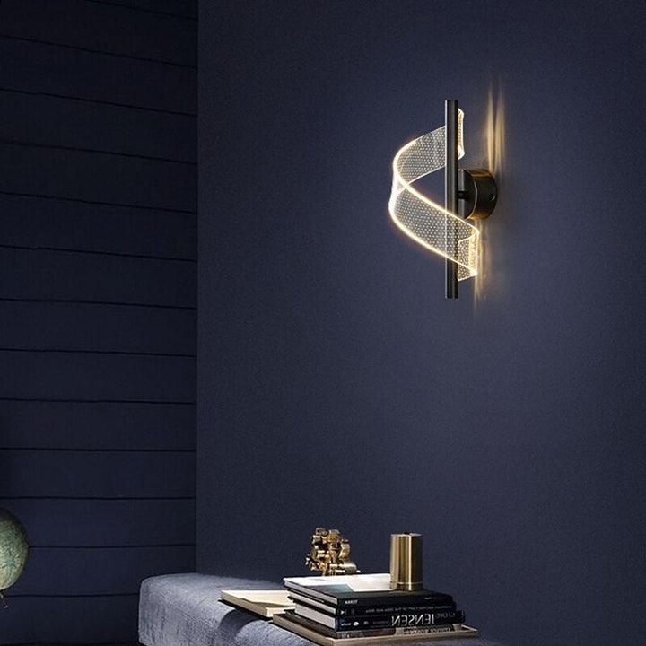 Luxuriöse Wandleuchte aus Glas mit LED-Technologie