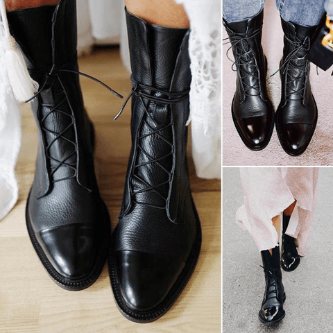Vintage Stiefel mit Absatz