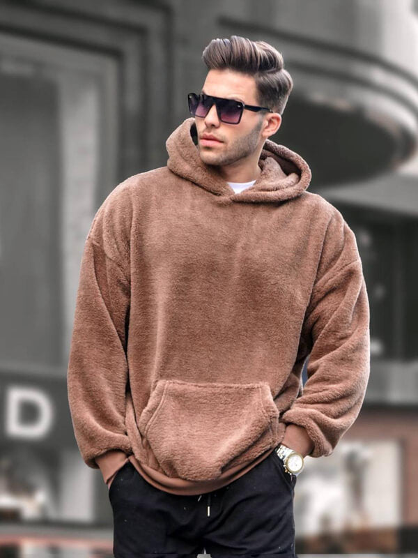 Weicher Plüsch-Hoodie für Männer und Frauen