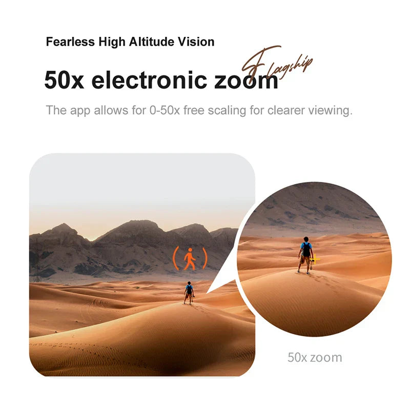 "Mini V88 Drone 8K HD Frontansicht mit GPS; kompakte schwarz-silberne Drone für atemberaubende Luftaufnahmen."
