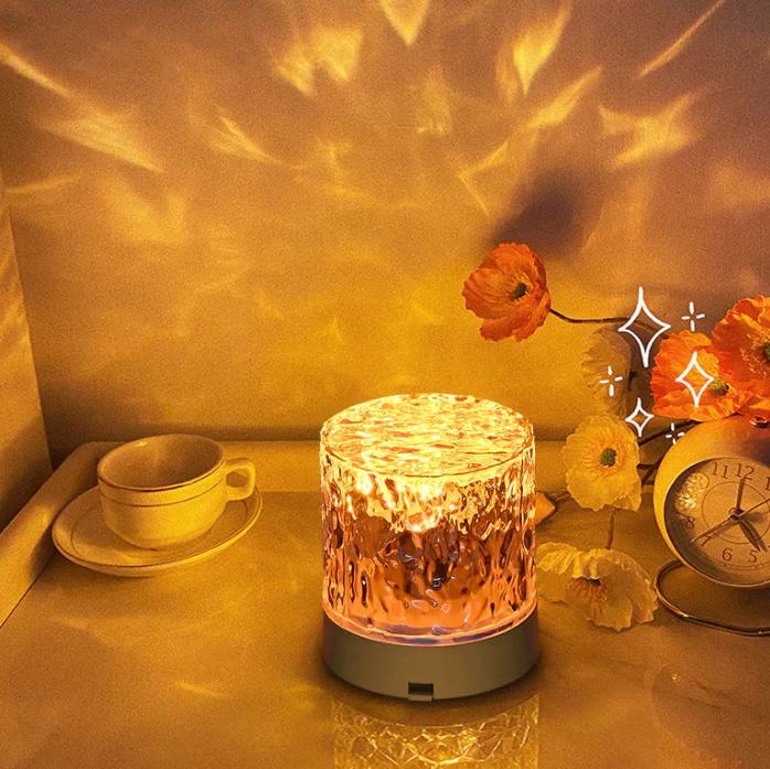 "Moderne kabellose LED-Stimmungsleuchte mit RGB-Farbwechsel, elegante Optik, flexibel platzierbar, mit Fernbedienung steuerba