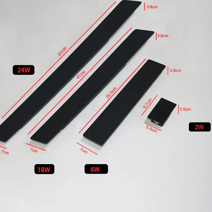 "Moderne wetterfeste Outdoor-Wandleuchte aus Aluminium, ideal für Gärten und Terrassen, elegant und robust."