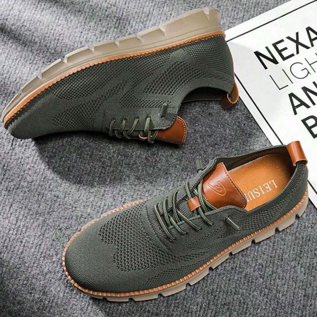 "Modische, leichte Herren-Sneaker, schwarz-graues Design, für Komfort und Stil."