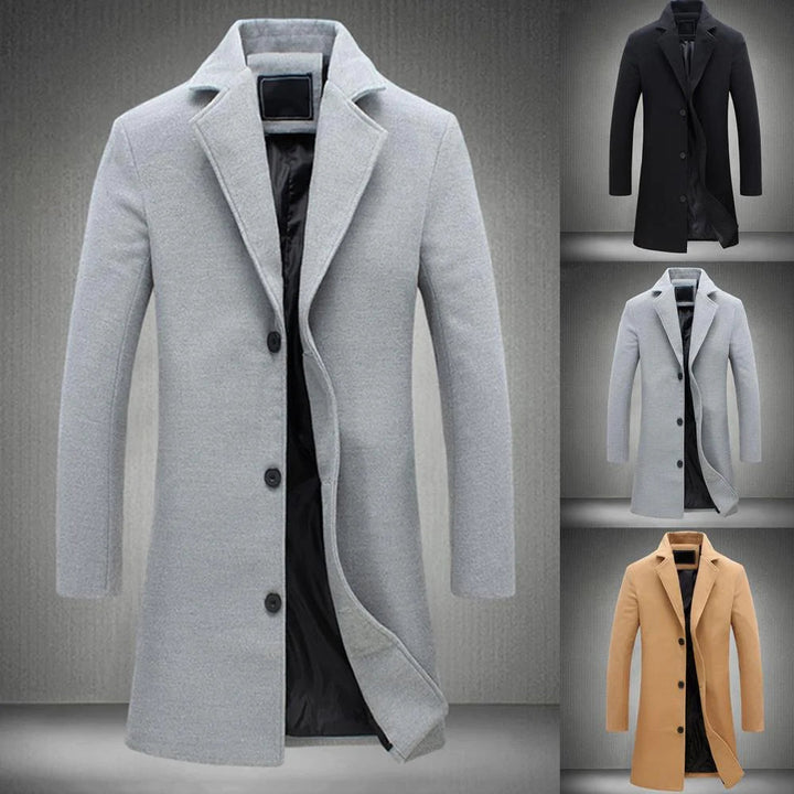 Modischer Herren-Wintermantel, robust und stilvoll, in verschiedenen Farben; perfekte Wahl für kalte Tage und elegante Outfit