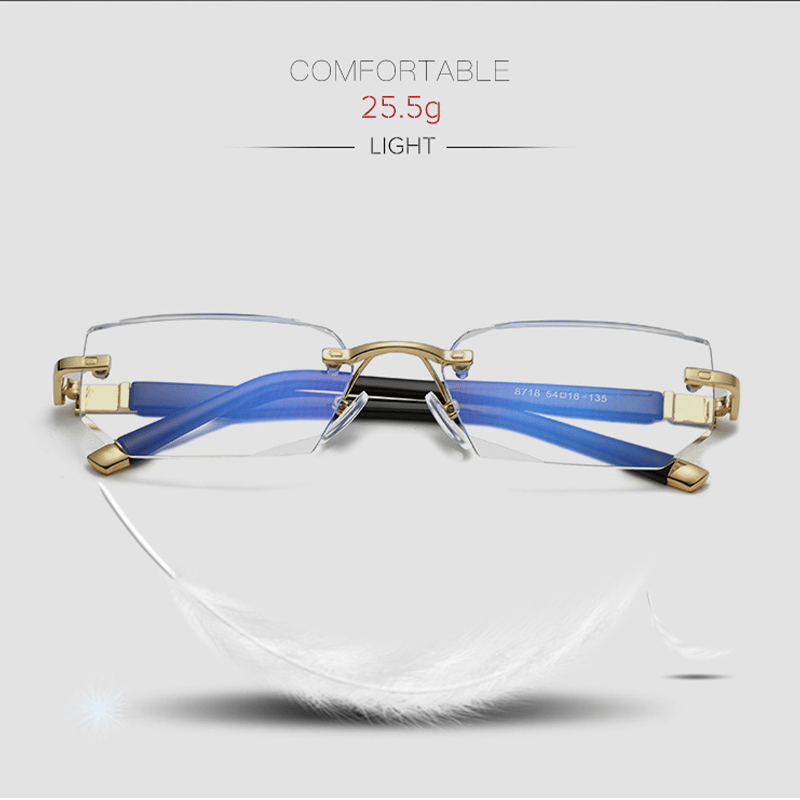 Multifokale Lesebrille mit Anti-Blau-Licht, stilvoller TR90- und Titanrahmen, nahtloser Übergang, modern und komfortabel.