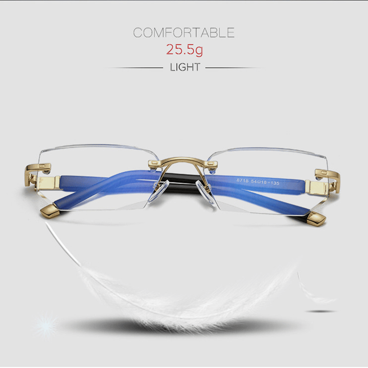 Multifokale Lesebrille mit Anti-Blau-Licht, stilvoller TR90- und Titanrahmen, nahtloser Übergang, modern und komfortabel.
