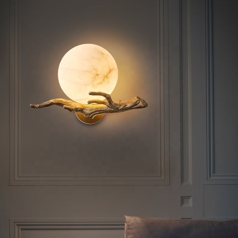 Moderne Marmor-Kupfer-Wandlampe für jedes Zimmer