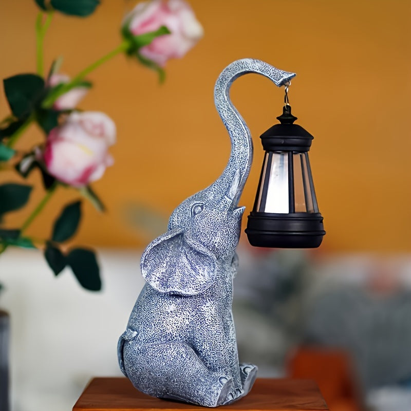 Elefant Solar Lampe für Innen und Außen mit Harz