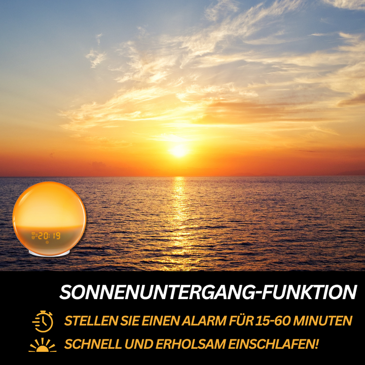 "Natürlicher Radiowecker mit Licht, sanfte Sonnenaufgangssimulation, modernes Design, LED-Anzeige, Gadgets & Accessories."