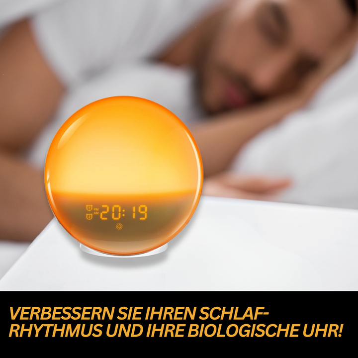 "Natürlicher Radiowecker mit Licht, sanfte Sonnenaufgangssimulation, modernes Design, LED-Anzeige, Gadgets & Accessories."