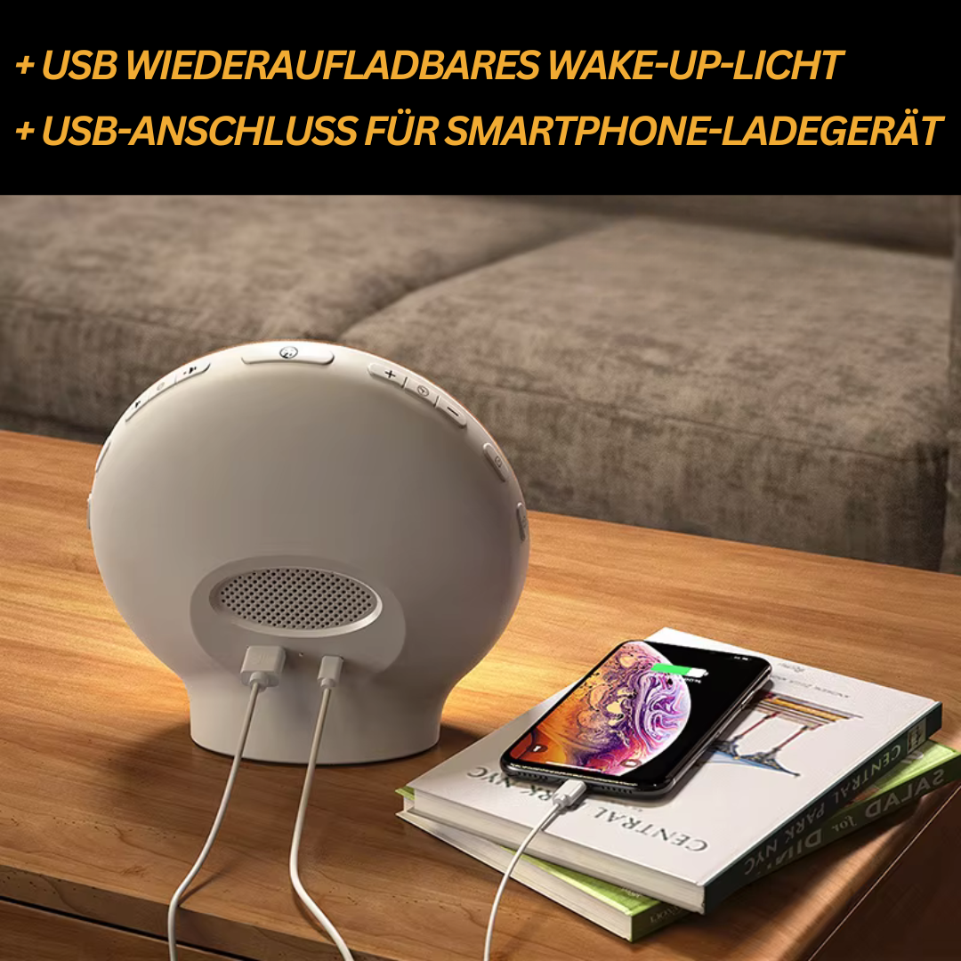 "Natürlicher Radiowecker mit Licht, sanfte Sonnenaufgangssimulation, modernes Design, LED-Anzeige, Gadgets & Accessories."