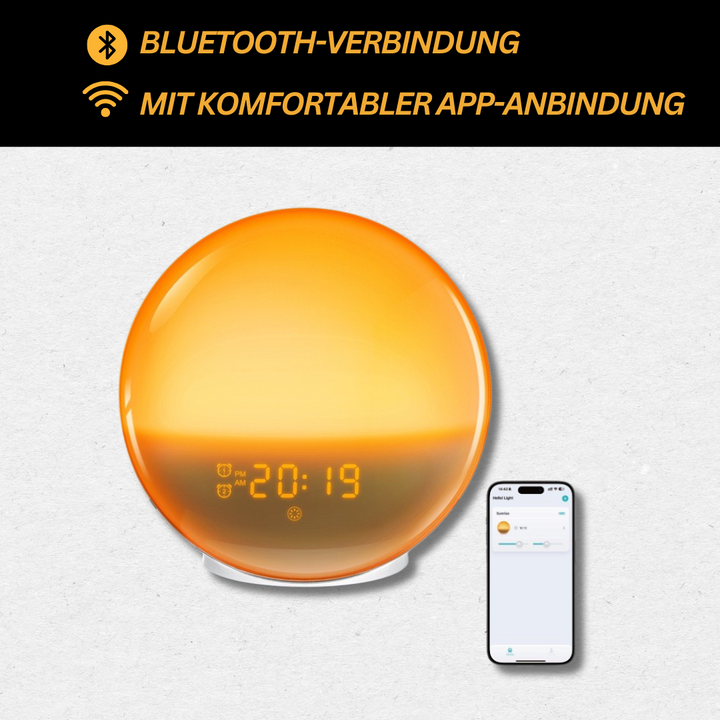 "Natürlicher Radiowecker mit Licht, sanfte Sonnenaufgangssimulation, modernes Design, LED-Anzeige, Gadgets & Accessories."