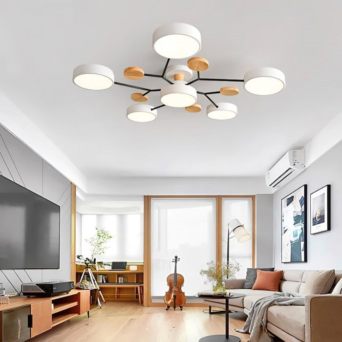 Elegante nordische LED-Deckenleuchte für Wohnzimmer