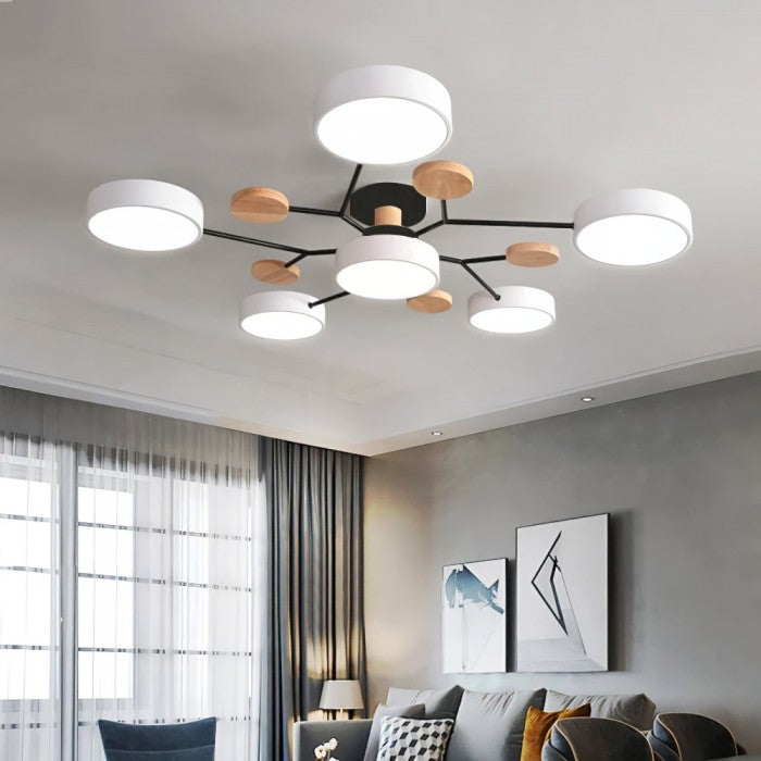 Elegante nordische LED-Deckenleuchte für Wohnzimmer