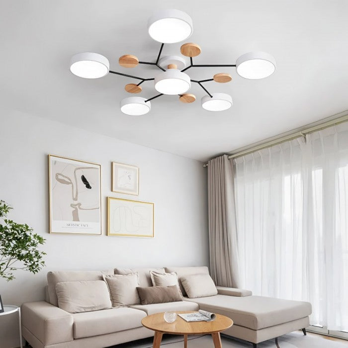 Elegante nordische LED-Deckenleuchte für Wohnzimmer
