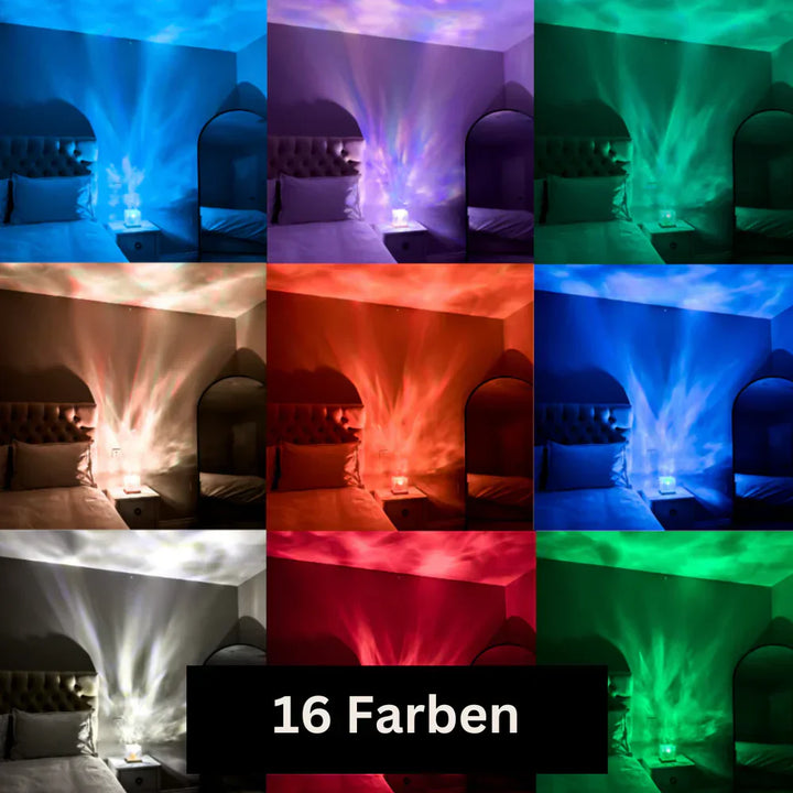 "Nordlicht Tischlampe mit 16 Farboptionen, USB-betrieben, würfelförmig, verleiht jedem Raum eine magische Atmosphäre."