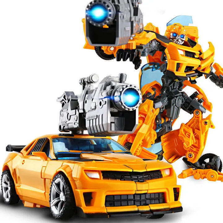 "Optimus Prime transformierbare Roboterfigur, detailliert und 18 cm groß, ideal für Sammler, auf weißem Hintergrund."
