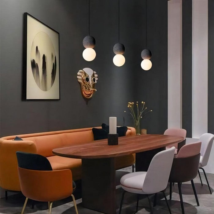 Moderne Hängelampe aus Zement für stilvolle Akzente