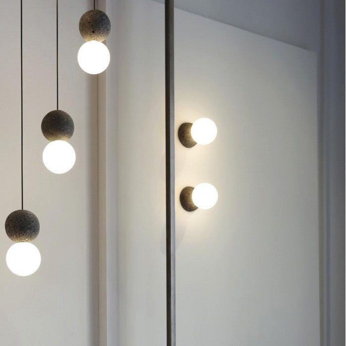 Moderne Hängelampe aus Zement für stilvolle Akzente