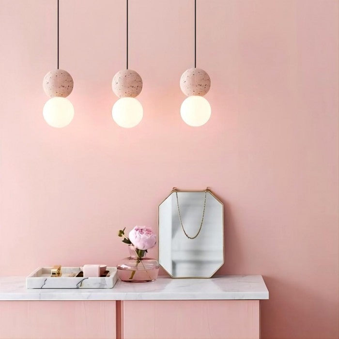 Moderne Hängelampe aus Zement für stilvolle Akzente