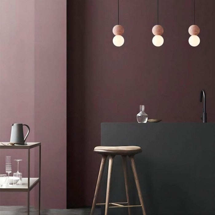 Moderne Hängelampe aus Zement für stilvolle Akzente