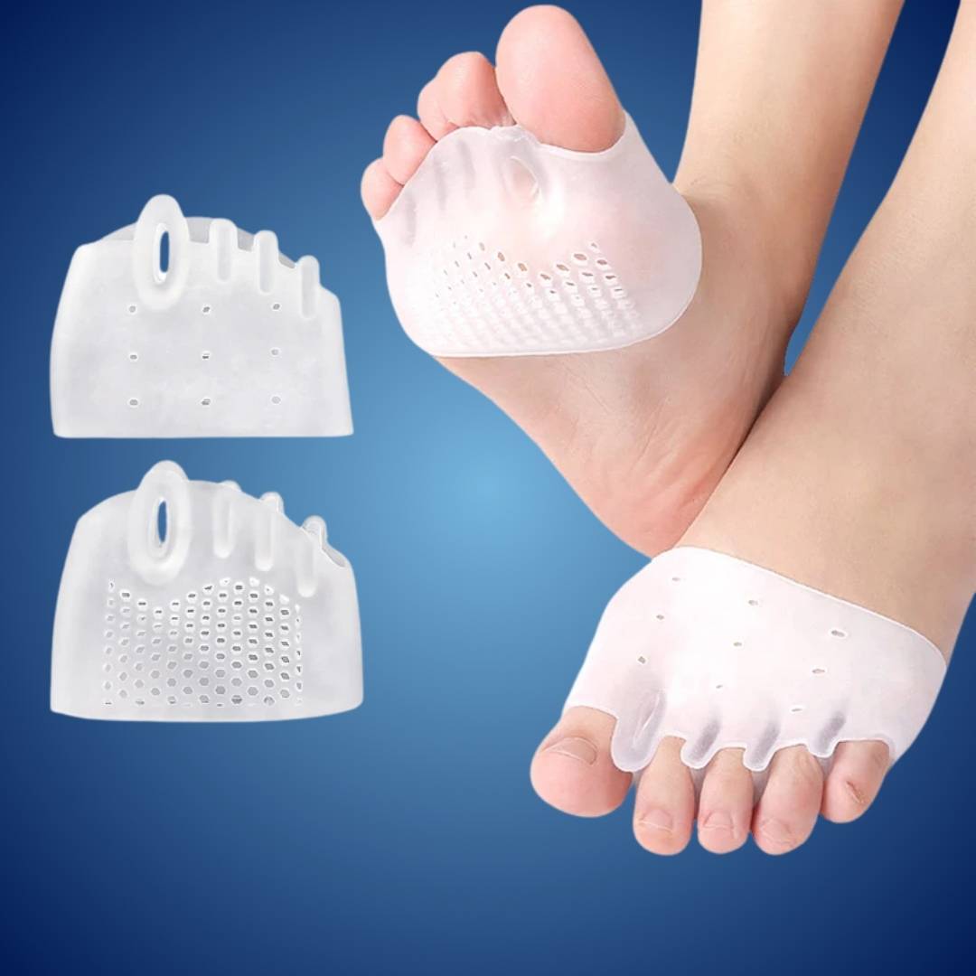 "Orthopädische Einlegesohle mit Polsterung, Detailansicht, zur Schmerzlinderung bei Ballenzehen und optimalen Fußausrichtung.
