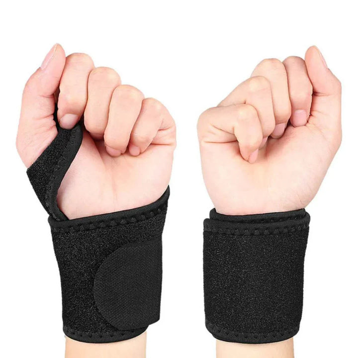 Orthopädische Handgelenkstütze verstellbar, beige, mit Stahlschiene und Daumenschlaufe für Stabilität und Schmerzlinderung.