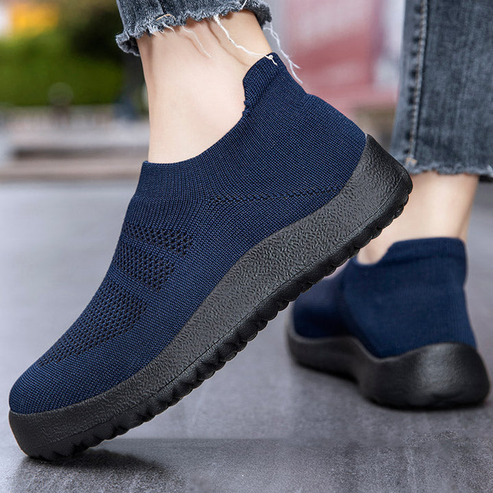 "Orthopädische Herrenschuhe, dehnbar, stoßdämpfend, flexibles Mesh, rutschfeste Sohle, erhöhte Fußgewölbeunterstützung"
