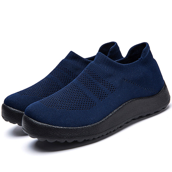 "Orthopädische Herrenschuhe, dehnbar, stoßdämpfend, flexibles Mesh, rutschfeste Sohle, erhöhte Fußgewölbeunterstützung"