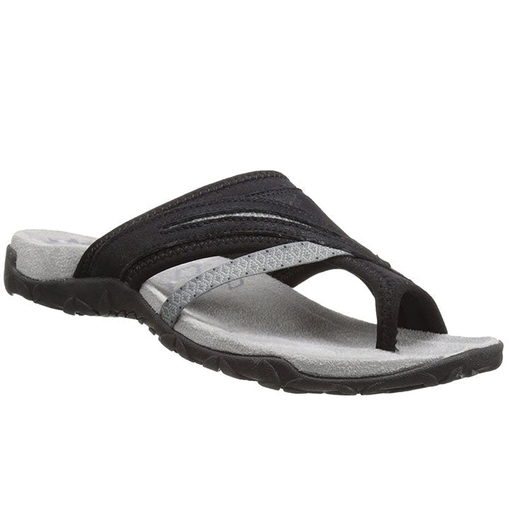 Orthopädische Keilsandalen für Damen, stilvoll in Grün, mit weicher Wildledersohle und dreifacher Fußunterstützung.