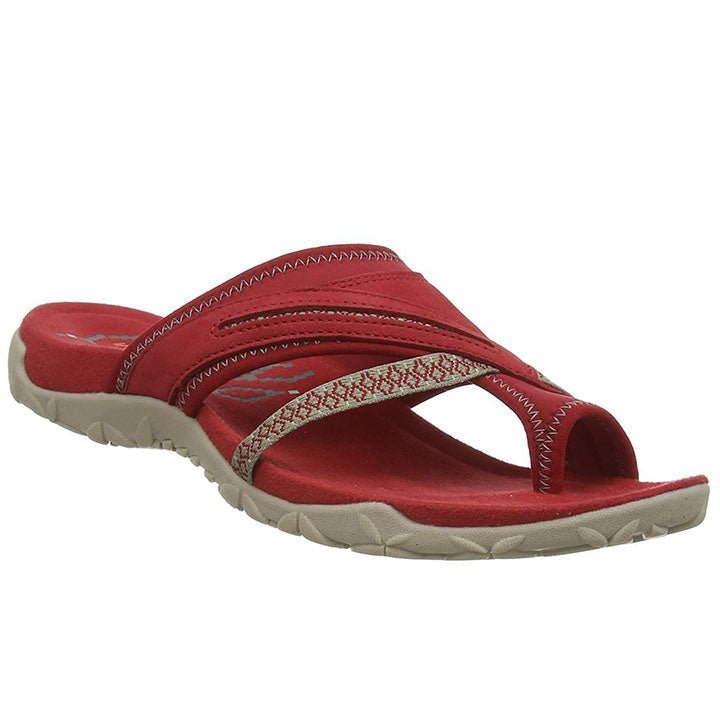 Orthopädische Keilsandalen für Damen, stilvoll in Grün, mit weicher Wildledersohle und dreifacher Fußunterstützung.