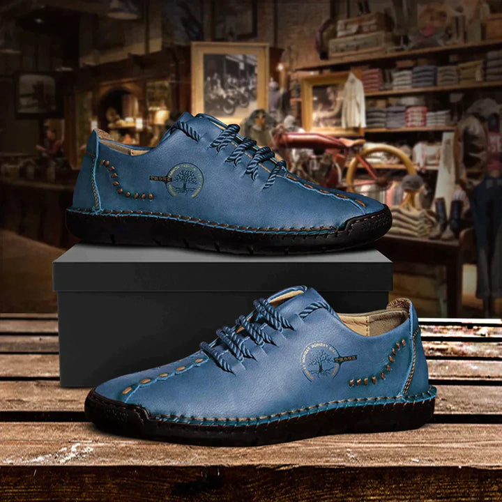 "Orthopädische Lederschuhe Herren, elegantes Design, Komfort & Unterstützung, idealer Alltagsbegleiter aus echtem Leder."