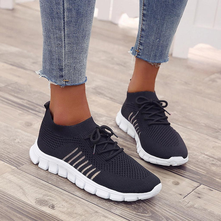 Orthopädische Sneaker für Damen, atmungsaktiv, mit gepolsterter Sohle, bieten Komfort und Stil, perfekt für Aktivität.