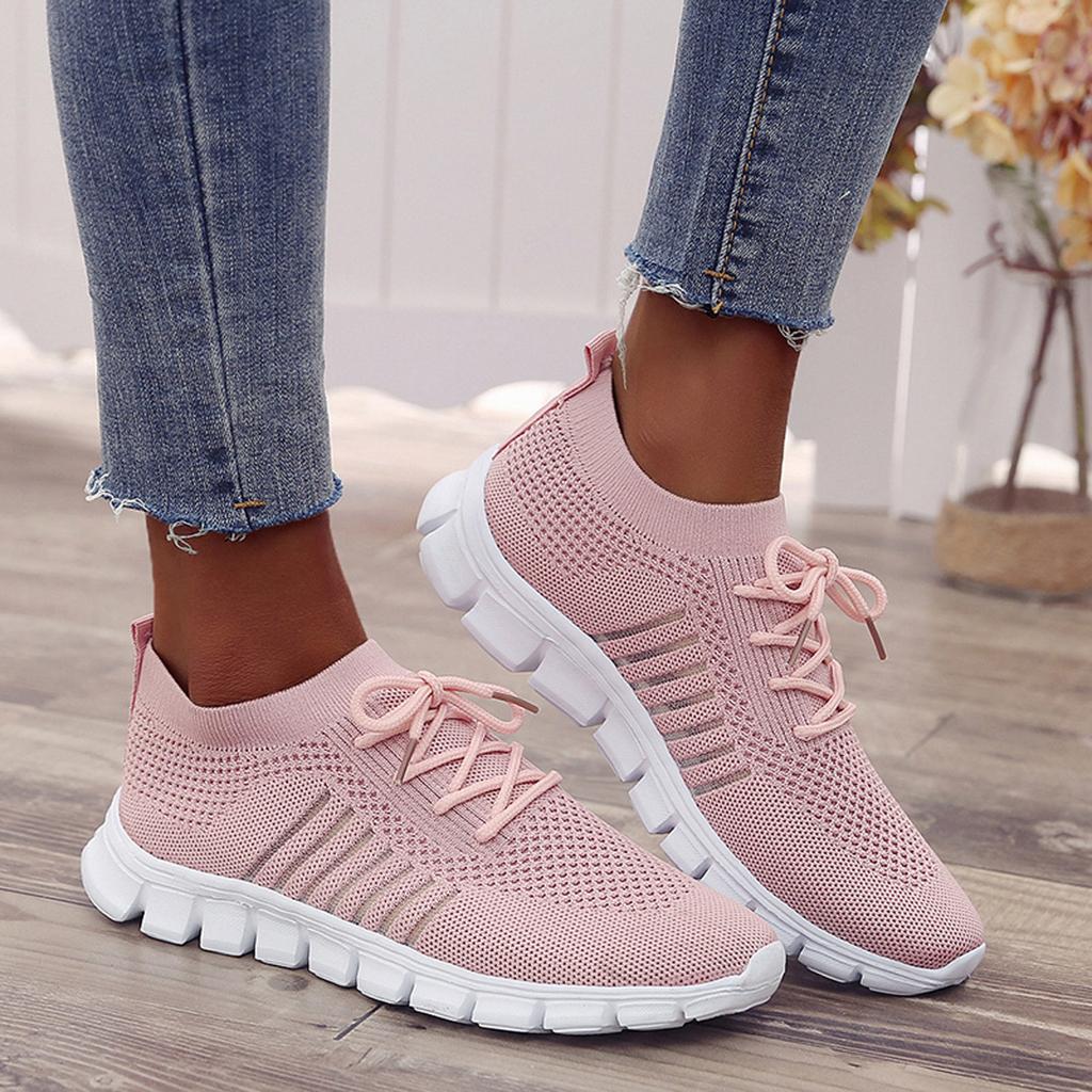 Orthopädische Sneaker für Damen, atmungsaktiv, mit gepolsterter Sohle, bieten Komfort und Stil, perfekt für Aktivität.