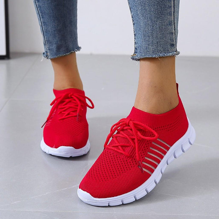 Orthopädische Sneaker für Damen, atmungsaktiv, mit gepolsterter Sohle, bieten Komfort und Stil, perfekt für Aktivität.