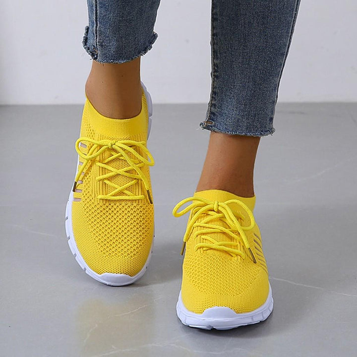 Orthopädische Sneaker für Damen, atmungsaktiv, mit gepolsterter Sohle, bieten Komfort und Stil, perfekt für Aktivität.