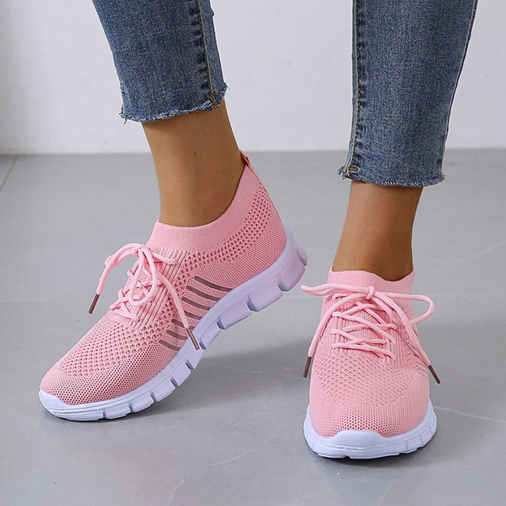 Orthopädische Sneaker für Damen, atmungsaktiv, mit gepolsterter Sohle, bieten Komfort und Stil, perfekt für Aktivität.