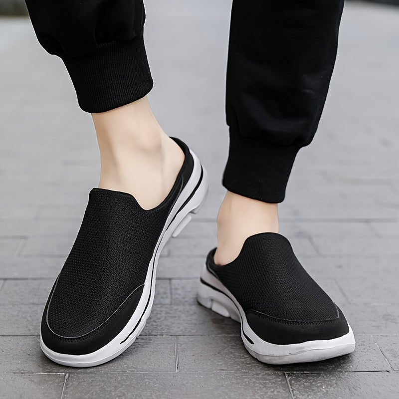 "Orthopädische Sport-Sandalen für Herren, verstellbare Riemen, stoßdämpfende Sohle, schwarz, ideal für Outdoor-Aktivitäten."