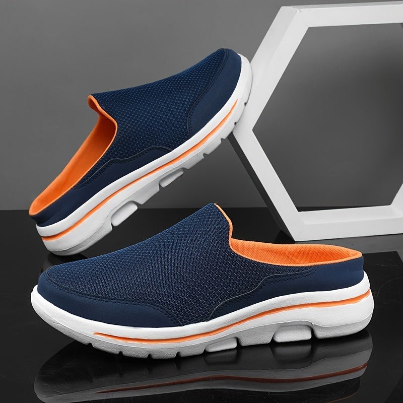 "Orthopädische Sport-Sandalen für Herren, verstellbare Riemen, stoßdämpfende Sohle, schwarz, ideal für Outdoor-Aktivitäten."