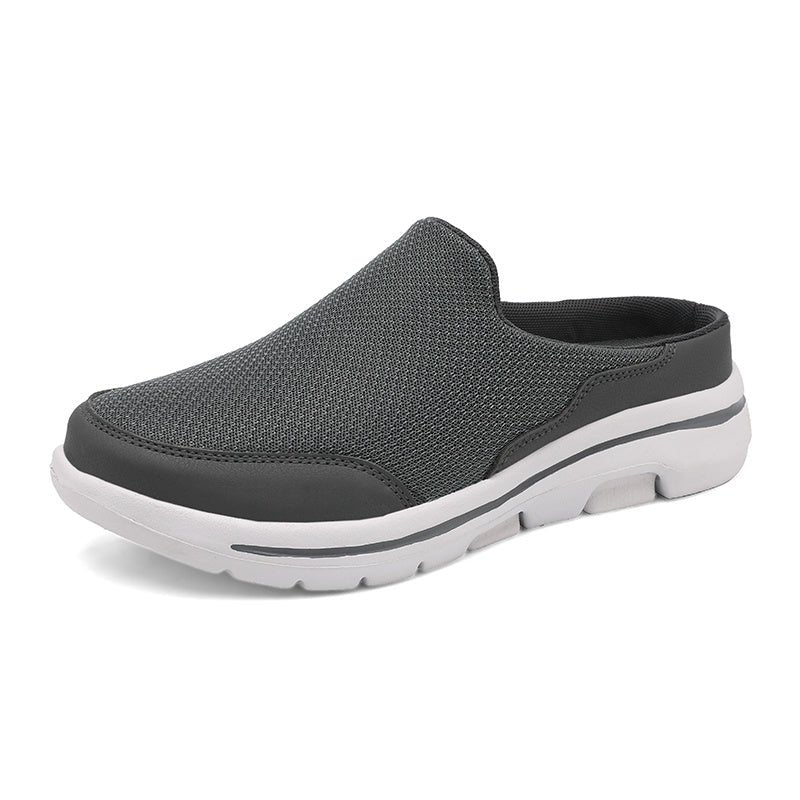 "Orthopädische Sport-Sandalen für Herren, verstellbare Riemen, stoßdämpfende Sohle, schwarz, ideal für Outdoor-Aktivitäten."